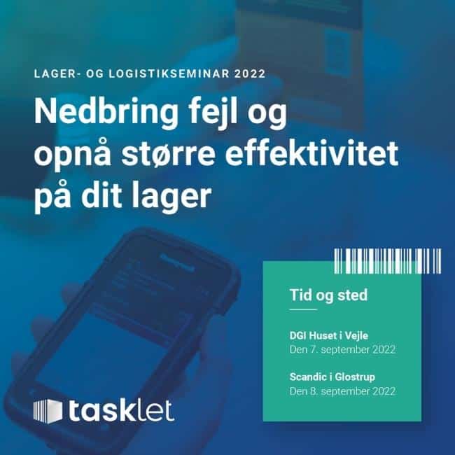 tasklet webinar lager og logistik